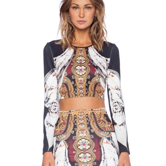 CLOVER CANYON 2-Piece Thick Sculpting Neoprene Matador Coord Skirt Set - Picture 8 of 14